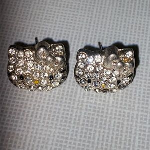 Hello KittyCrystal Stud Earrings